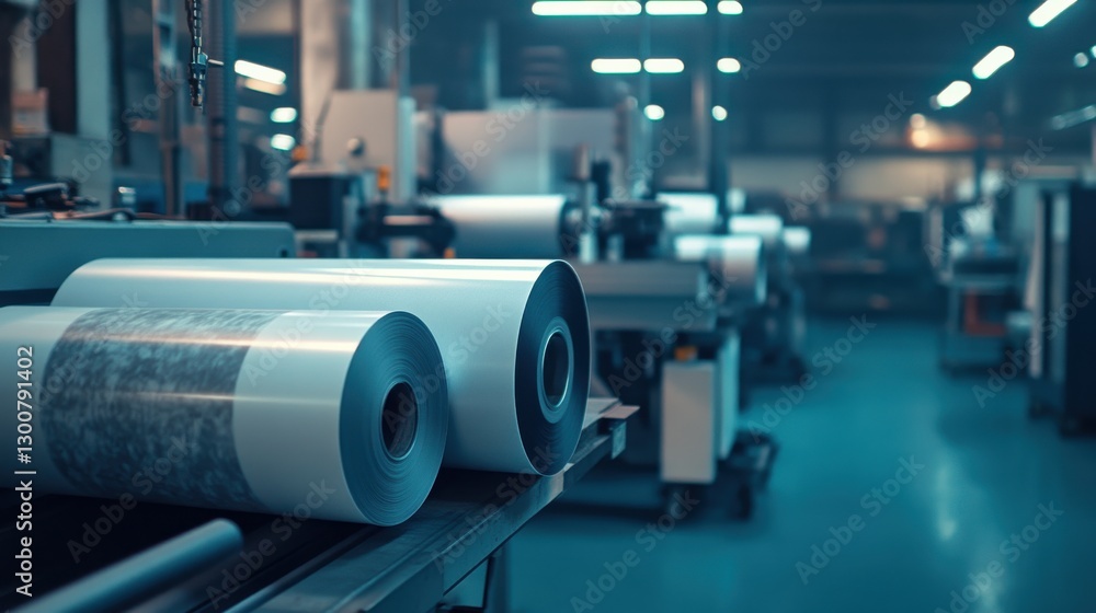 Poster examining textures in a printing studio environment