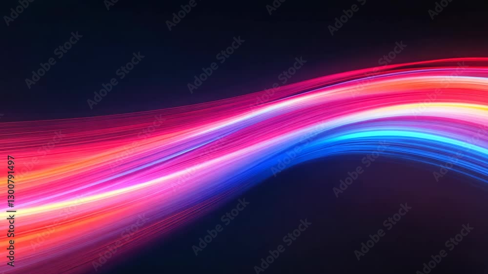 Poster abstract representation of digital transformation with vibrant light streaks and dynamic motion for 