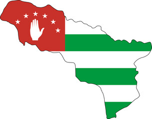 Abkhazia Flag Overlay - High-Quality Vector SVG
