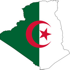 Algeria Flag Overlay - High-Quality Vector SVG
