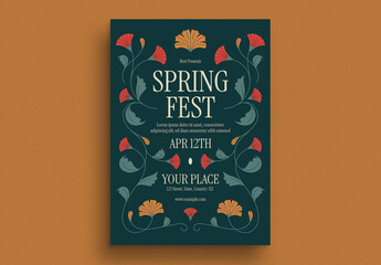 Decorative Spring Festival Event Flyer