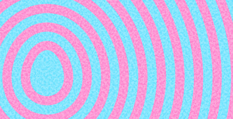 Vector illustration of an abstract Easter egg with concentric pink and blue rings, creating a modern and festive background.