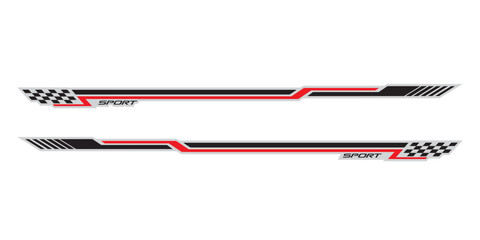 Wrap design for car vectors. sports stripes, car stickers. racing decals for tuning