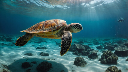 Obraz premium ウミガメ2