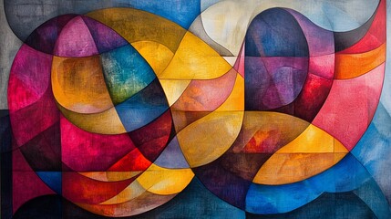 Fototapeta premium Abstract Watercolor Painting, Dynamic Flow
