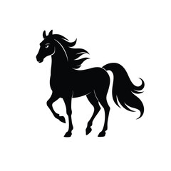 horse silhouette vector