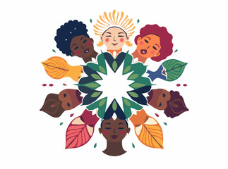 Unity in Diversity: Inclusive Beauty Vector Design Elements