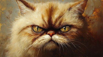 Fierce Cat Expression 