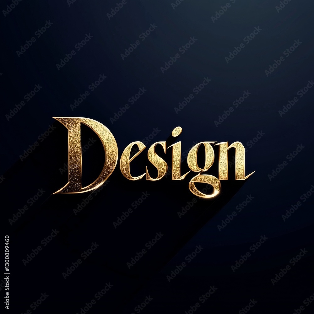 Poster Elegant Golden 
