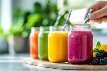 Vibrant and Refreshing Smoothie Collection A Colorful Guide to Healthy Drinks