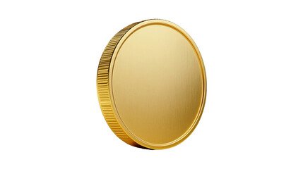 Gold coin isolated on black background valuable currency wealth finance