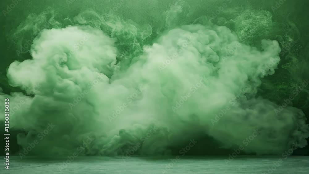 Poster abstract green mist background with smoky texture for creative design projects and futuristic visual