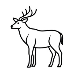 deer silhouette vector