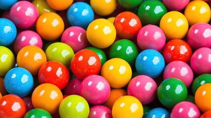 assortment of colorful spherical candies eye catching playful pattern and textured surface