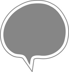 speech bubble on black background