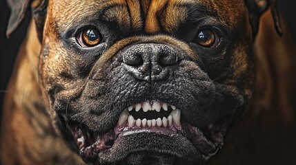 Angry Dog Close-up