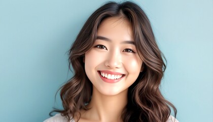 Two Young Asian Women Smiling At Camera.