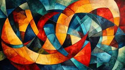 Fototapeta premium Abstract Geometric Artwork