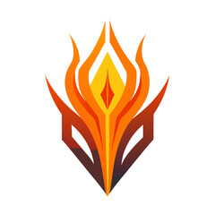 vector illustration of a fire