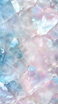 Iridescent mother of pearl texture with shimmering pastel hues, elegant nacreous shell pattern, luxurious pearlescent background, organic natural beauty, dreamy glossy surface
