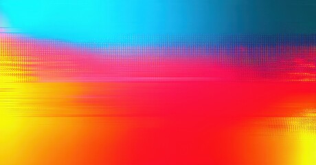 Glitchy digital inspired gradient background high energy cyan transitioning warm red fine grainy noise texture abstract geometric depth soft glowing edges bright color