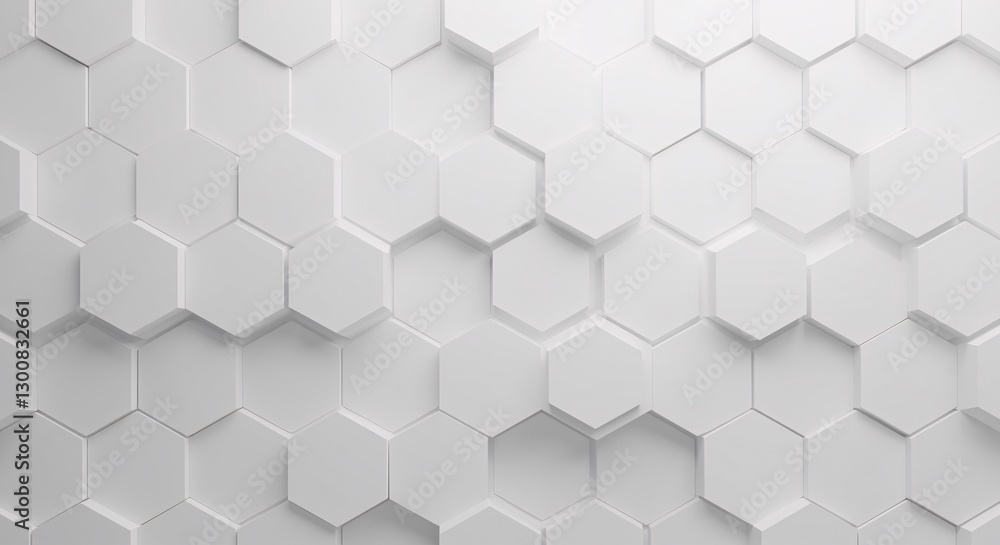 Poster a seamless, modern, and minimalist background featuring a repeating pattern of 3d hexagonal shapes i