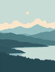 Serene Mountain Landscape