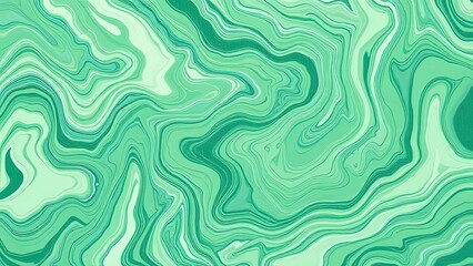 Abstract Green Marble Texture Background Swirl Design