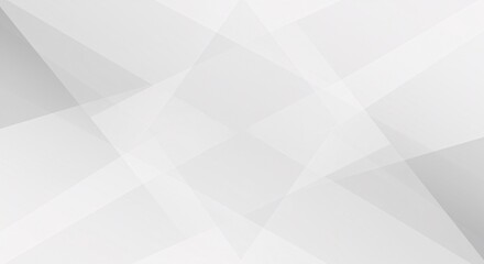 Fototapeta premium clean, modern abstract background features overlapping geometric shapes in various shades of white