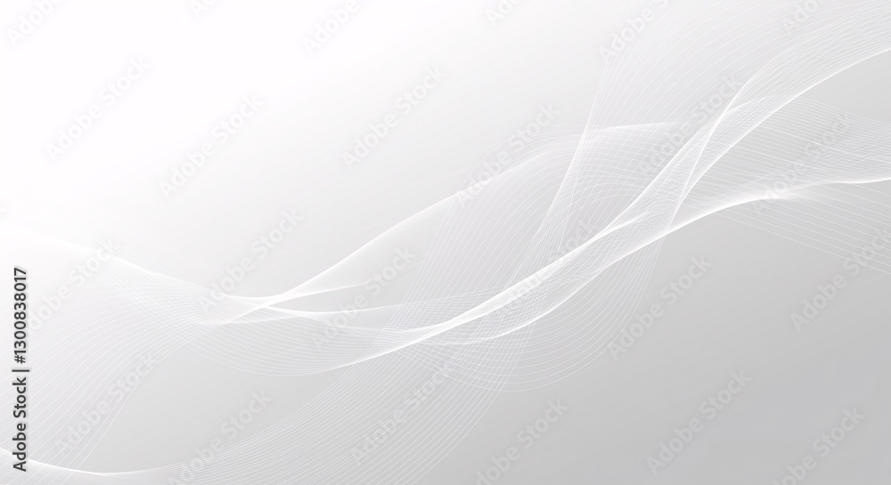 Poster a sophisticated, modern abstract background featuring flowing, wave-like lines composed of delicate,