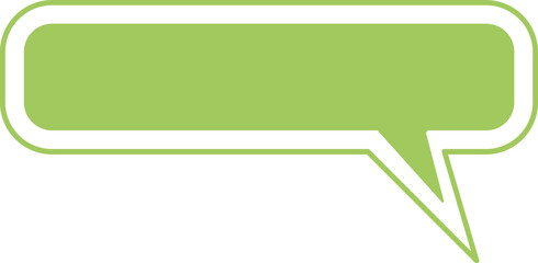 green speech bubble
