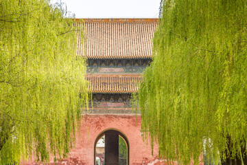 Entrance of the famous Avenue of the Animals, Beijing, China