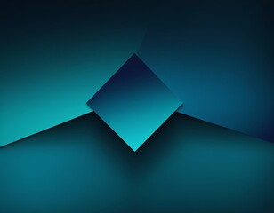 Abstract geometric design featuring a teal diamond set against a gradient background.