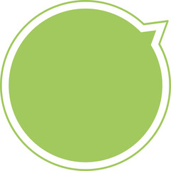 green speech bubble