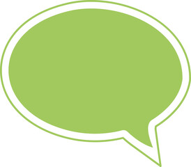 green speech bubble