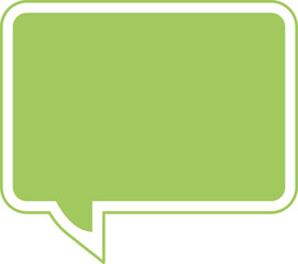 green speech bubble