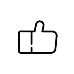 Obraz premium thumbs up, like - vector icon