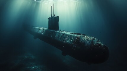 Submarine Exploring the Mysteries of the Deep Ocean Depths