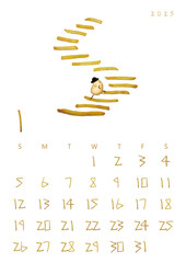 Creative 2025 Calendar Featuring Potato People and French Fries