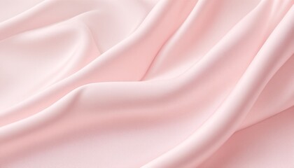 Fototapeta premium Silk Fabric Background: Light Pink Smooth Satin Texture.