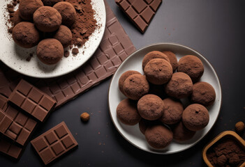 Homemade Truffle Dark Chocolate Moscow Russia