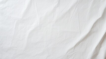 Obraz premium White background with a kraft paper texture for an advertising poster or banner, top view. Flat lay of a blank, empty cloth-textured wallpaper background with a copy space area.