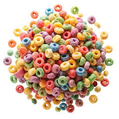 Burst Cereal isolated on white background  