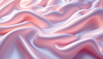 Obraz premium Silky pink fabric with smooth and flowing texture.