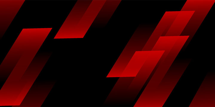 red background with abstract square shape, dynamic and sport banner concept.