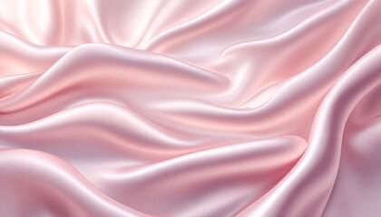Obraz premium Silk Fabric with Pastel Pink and White Colouring.