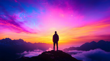 Fototapeta premium Sunrise Summit Solitude