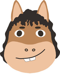 Animal character face