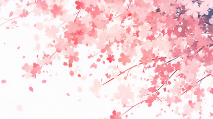 桜の花びらのイラスト