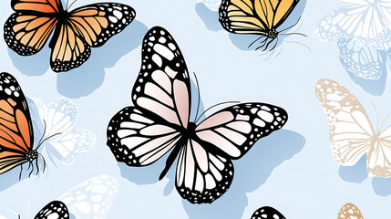 A butterfly is the main subject of the image. generated using AI
